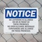 Signmission No Loitering Is Allowed On Or In Front Of OSHA Notice Sign, Plastic, 10in W x 7in L, 2PK OS-2PACK-NS-P-710-L-14690 - alternate 5